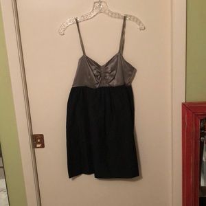 Black and grey cocktail dress